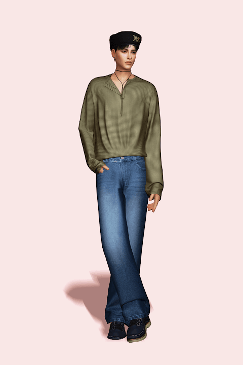 Галерея мода Сет одежды Waffle Casual Set #1